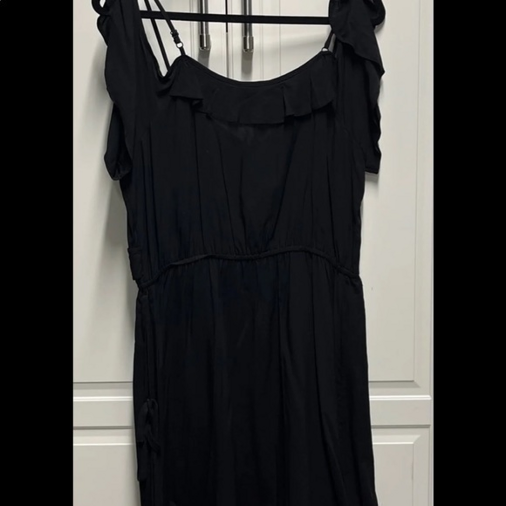 Candies‎ new with tags black spaghetti strap ruffled dress